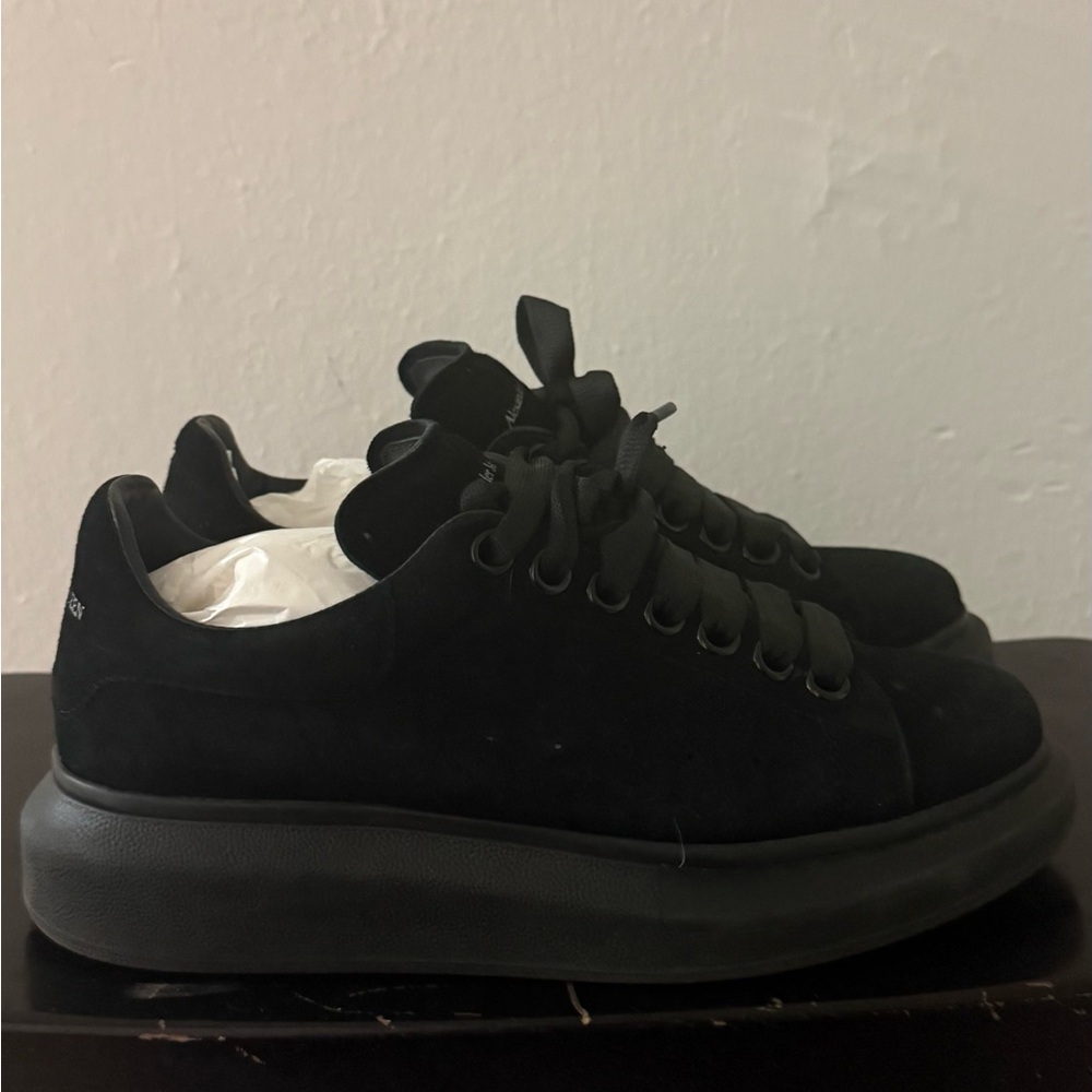 Alexander McQueen Suede Black Sneakers